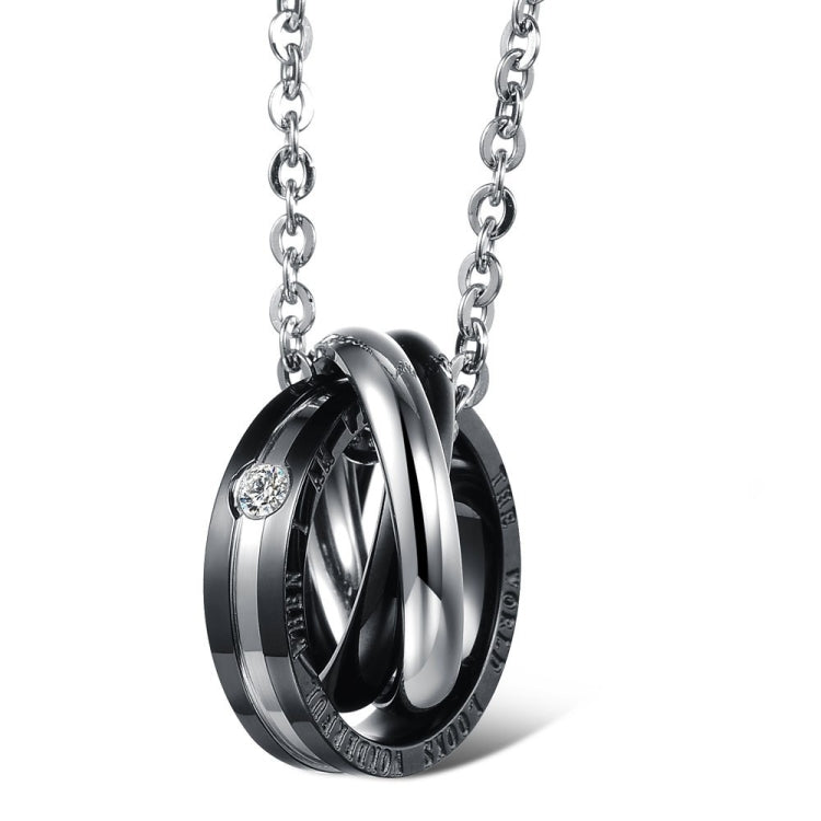 Collier de couple OPK en acier titane entrecroisé