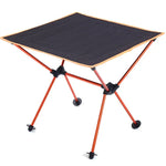Table pliante légère portable pour camping extérieur Tissu Oxford Table de pique-nique en aluminium aviation Table de barbecue, Table de barbecue (noir), Table de barbecue (orange)