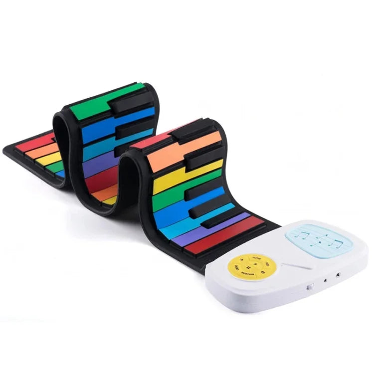 Piano électronique pour enfants en silicone à 49 touches, couleur