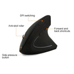 Souris sans fil verticale version pile 2,4 GHz, souris optique, version pile (noir), version pile (blanc)