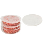 Moule à hamburger antiadhésif en alliage d'aluminium de qualité alimentaire pour la cuisine, avec 40 feuilles de papier siliconé double face, 1 poignée noire