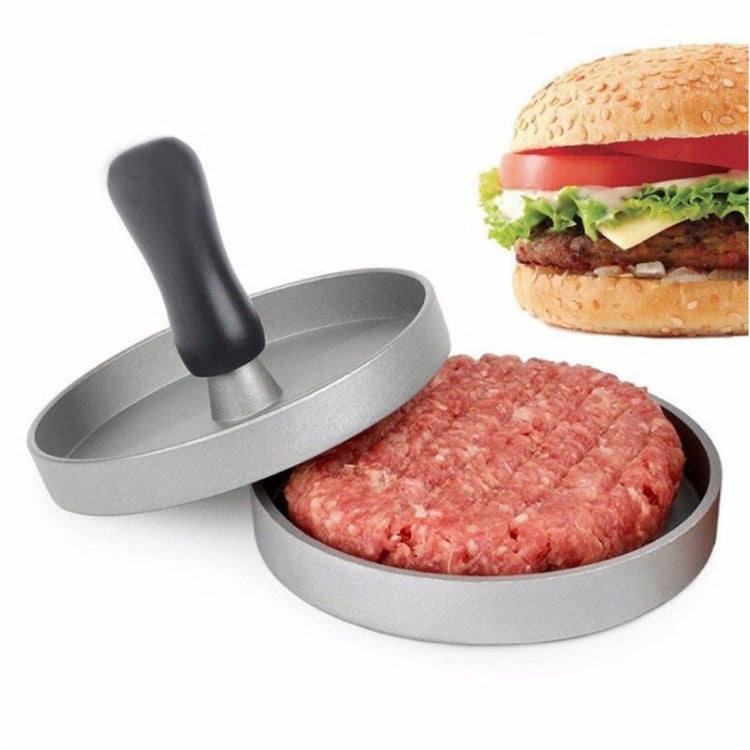 Moule à hamburger antiadhésif en alliage d'aluminium de qualité alimentaire pour la cuisine, avec 40 feuilles de papier siliconé double face, 1 poignée noire