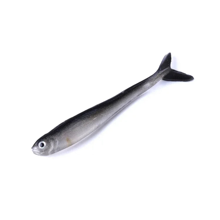 HENGJIA SO101 10 leurres souples multicolores de 8 cm/2,4 g en forme de petite loche pour la pêche en mer