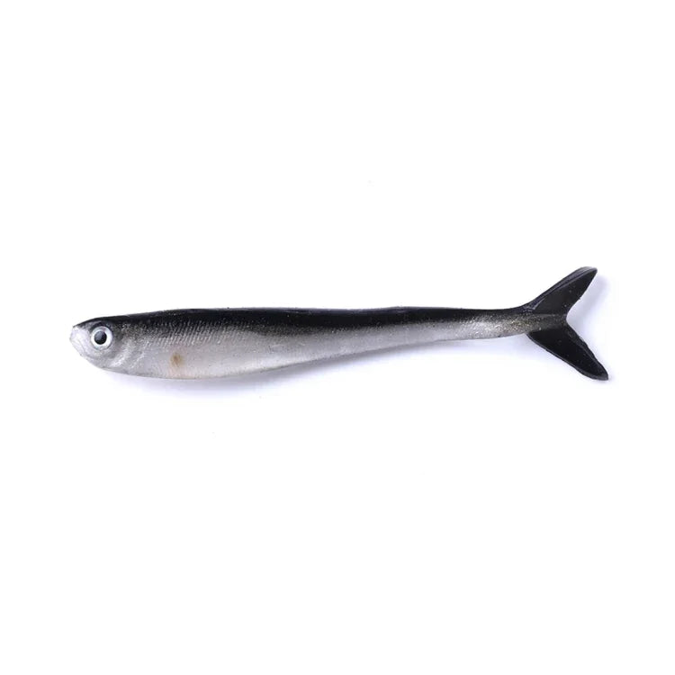 HENGJIA SO101 10 leurres souples multicolores de 8 cm/2,4 g en forme de petite loche pour la pêche en mer