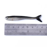 HENGJIA SO101 10 leurres souples multicolores de 8 cm/2,4 g en forme de petite loche pour la pêche en mer