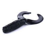 HENGJIA SO105 20 leurres souples 3,5 cm/0,9 g à double queue pour la pêche en mer