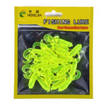 HENGJIA SO105 20 leurres souples 3,5 cm/0,9 g à double queue pour la pêche en mer