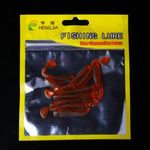 HENGJIA SO041 5cm/0.6g 10 leurres de pêche souples Wobbler Jigs vers artificiels Swimbaits Silicone