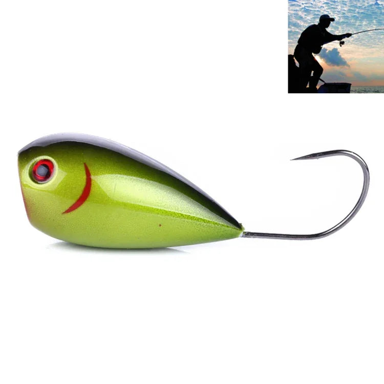 HENGJIA PO036 8cm/13g Grande Bouche Hameçon Simple Leurre Dur de Surface Matériel de Pêche en Plein Air Leurre de Pêche Appât de Pêche, PO036-1, PO036-2, PO036-3, PO036-4, PO036-5, PO036-6, PO036-7