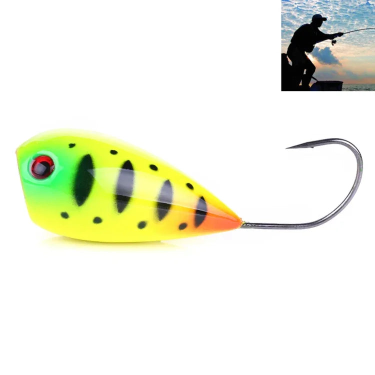 HENGJIA PO036 8cm/13g Grande Bouche Hameçon Simple Leurre Dur de Surface Matériel de Pêche en Plein Air Leurre de Pêche Appât de Pêche, PO036-1, PO036-2, PO036-3, PO036-4, PO036-5, PO036-6, PO036-7