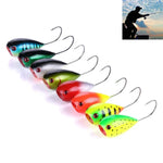 HENGJIA PO036 8 leurres durs 8cm/13g avec grande bouche, hameçon simple, créant des vagues, pour la pêche en extérieur, matériel de pêche, appât de pêche, PO036