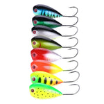 HENGJIA PO036 8 leurres durs 8cm/13g avec grande bouche, hameçon simple, créant des vagues, pour la pêche en extérieur, matériel de pêche, appât de pêche, PO036
