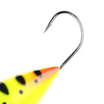 HENGJIA PO036 8 leurres durs 8cm/13g avec grande bouche, hameçon simple, créant des vagues, pour la pêche en extérieur, matériel de pêche, appât de pêche, PO036
