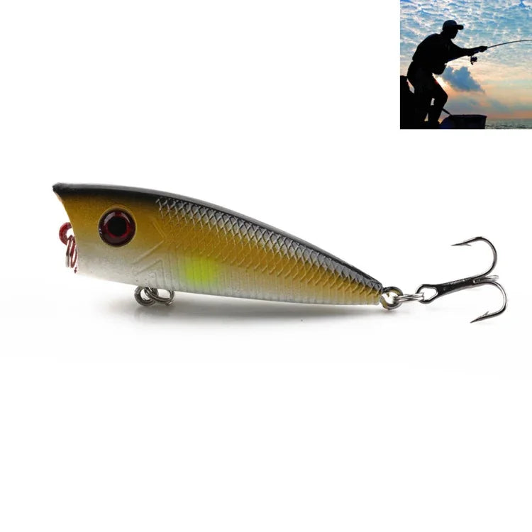 HENGJIA PO035 6cm/6g Leurre de pêche dur de simulation, appât pour l'eau salée et l'eau douce, PO035 1#, PO035 2#, PO035 3#, PO035 4#, PO035 5#