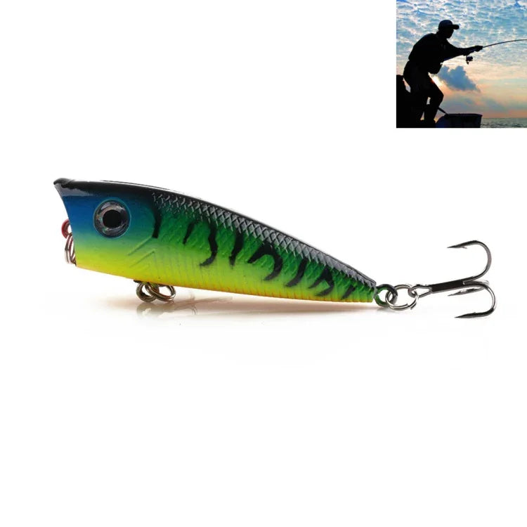 HENGJIA PO035 6cm/6g Leurre de pêche dur de simulation, appât pour l'eau salée et l'eau douce, PO035 1#, PO035 2#, PO035 3#, PO035 4#, PO035 5#