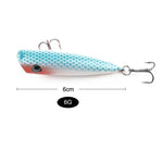 HENGJIA PO035 6cm/6g 5 Leurres de Pêche Durs Simulation, Matériel de Pêche Adapté à l'Eau Salée et à l'Eau Douce, PO035 5pcs
