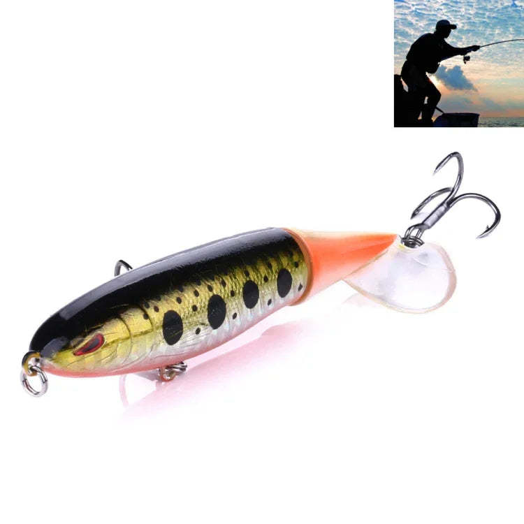 HENGJIA PE018 10cm/13g Leurre de pêche dur en forme de tracteur à hélice, appâts adaptés à l'eau salée et à l'eau douce, PE018 1#, PE018 2#, PE018 3#, PE018 4#, PE018 5#, PE018 6#, PE018 7#, PE018 8#