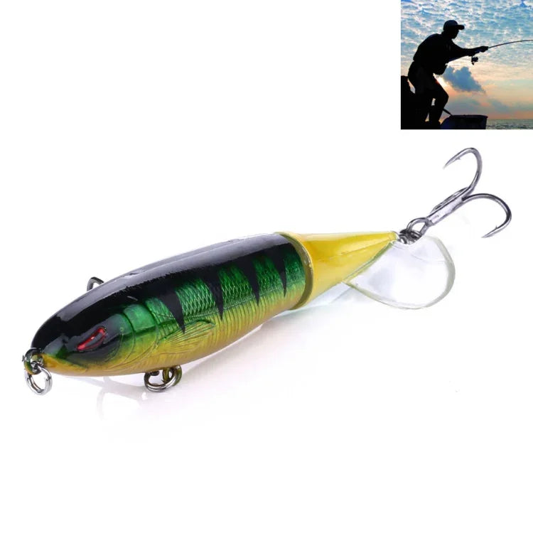 HENGJIA PE018 10cm/13g Leurre de pêche dur en forme de tracteur à hélice, appâts adaptés à l'eau salée et à l'eau douce, PE018 1#, PE018 2#, PE018 3#, PE018 4#, PE018 5#, PE018 6#, PE018 7#, PE018 8#