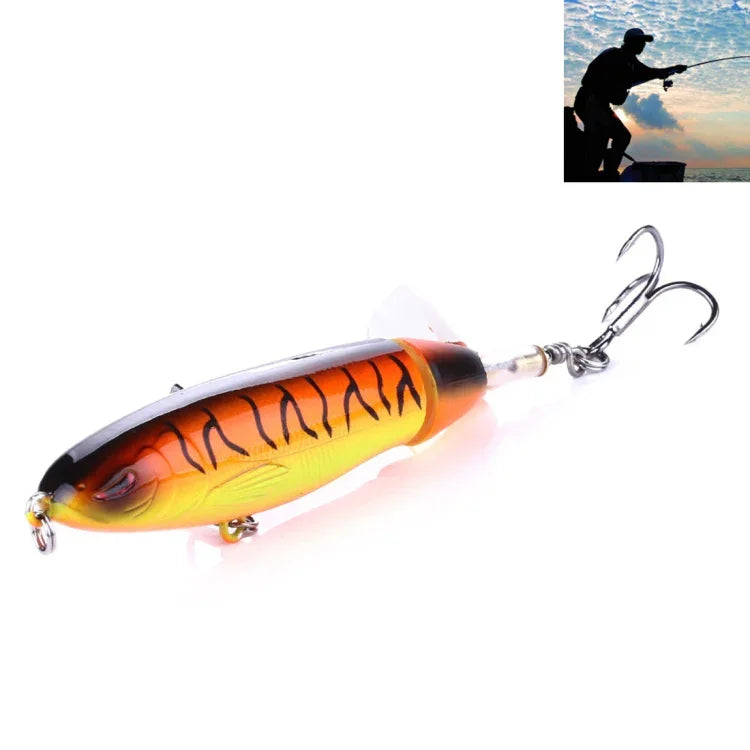 HENGJIA PE018 10cm/13g Leurre de pêche dur en forme de tracteur à hélice, appâts adaptés à l'eau salée et à l'eau douce, PE018 1#, PE018 2#, PE018 3#, PE018 4#, PE018 5#, PE018 6#, PE018 7#, PE018 8#