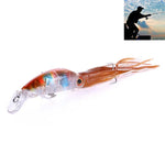 HENGJIA JIZ002 10cm/16.6g Gros appâts durs en forme de calmar poulpe, leurres de pêche longue portée, appâts adaptés à la pêche en mer et en eau douce, JIZ002 A, JIZ002 B, JIZ002 C, JIZ002 D, JIZ002 E, JIZ002 F, JIZ002 G, JIZ002 H