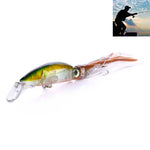 HENGJIA JIZ002 10cm/16.6g Gros appâts durs en forme de calmar poulpe, leurres de pêche longue portée, appâts adaptés à la pêche en mer et en eau douce, JIZ002 A, JIZ002 B, JIZ002 C, JIZ002 D, JIZ002 E, JIZ002 F, JIZ002 G, JIZ002 H