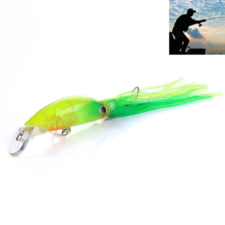 HENGJIA JIZ002 10cm/16.6g Gros appâts durs en forme de calmar poulpe, leurres de pêche longue portée, appâts adaptés à la pêche en mer et en eau douce, JIZ002 A, JIZ002 B, JIZ002 C, JIZ002 D, JIZ002 E, JIZ002 F, JIZ002 G, JIZ002 H
