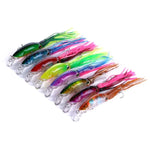 HENGJIA JIZ002 Leurre dur en forme de pieuvre/calmar de 10 cm/16,6 g, 8 pièces, pour la pêche en mer et en eau douce, emballé, 8 pièces