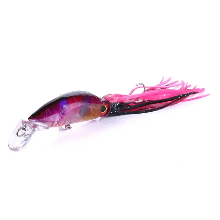 HENGJIA JIZ002 Leurre dur en forme de pieuvre/calmar de 10 cm/16,6 g, 8 pièces, pour la pêche en mer et en eau douce, emballé, 8 pièces