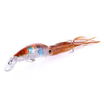 HENGJIA JIZ002 Leurre dur en forme de pieuvre/calmar de 10 cm/16,6 g, 8 pièces, pour la pêche en mer et en eau douce, emballé, 8 pièces