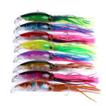 HENGJIA JIZ002 Leurre dur en forme de pieuvre/calmar de 10 cm/16,6 g, 8 pièces, pour la pêche en mer et en eau douce, emballé, 8 pièces