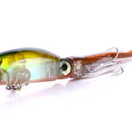 HENGJIA JIZ002 10cm/16.6g 8 leurres durs en forme de pieuvre/calamar, grande distance de lancer, pour la pêche en mer et en eau douce, boîte de 8 pièces