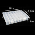 HENGJIA qt022 Boîte de pêche multifonctionnelle étanche à vingt-quatre compartiments pour ranger les outils de pêche, boîte de pêche transparente, qt022