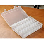 HENGJIA qt022 Boîte de pêche multifonctionnelle étanche à vingt-quatre compartiments pour ranger les outils de pêche, boîte de pêche transparente, qt022
