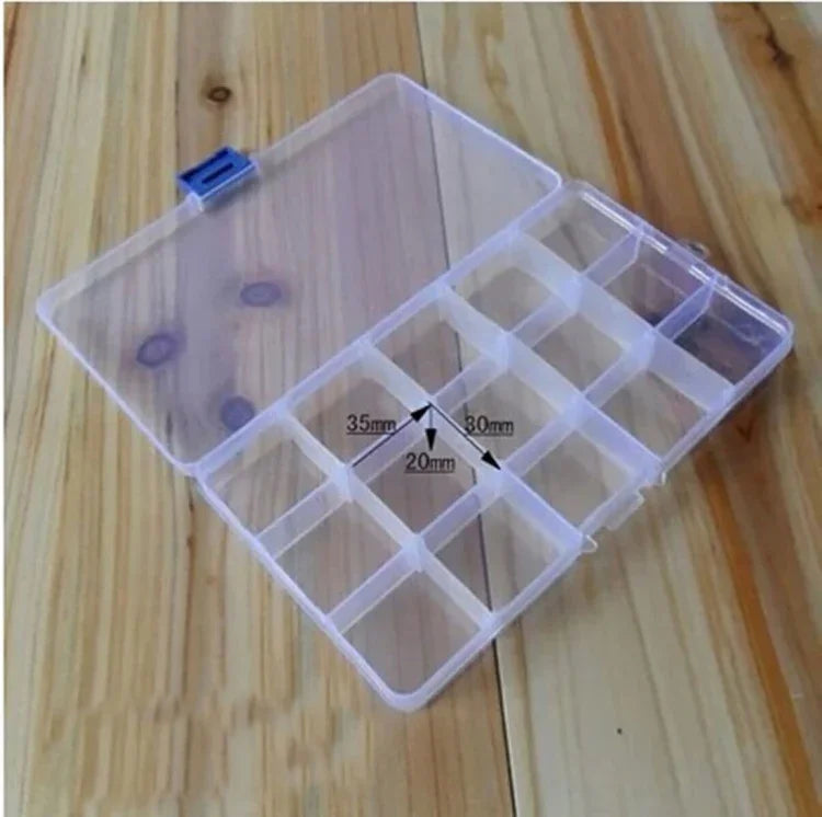 HENGJIA qt020 Boîte de rangement étanche multifonctionnelle pour matériel de pêche à quinze compartiments, qt020