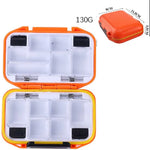 HENGJIA qt020 Boîte à appâts et hameçons de rangement pour outils de pêche multifonctions étanche, petite : 11,5 x 8 x 3,5 cm, 11,5 x 8 x 3,5 cm