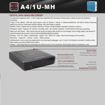 A4/1U - MS 1080N CE & RoHS Certificated 1 / 4 Previews Screen inch AHD DVR Digital Video Recorder - Trustpick