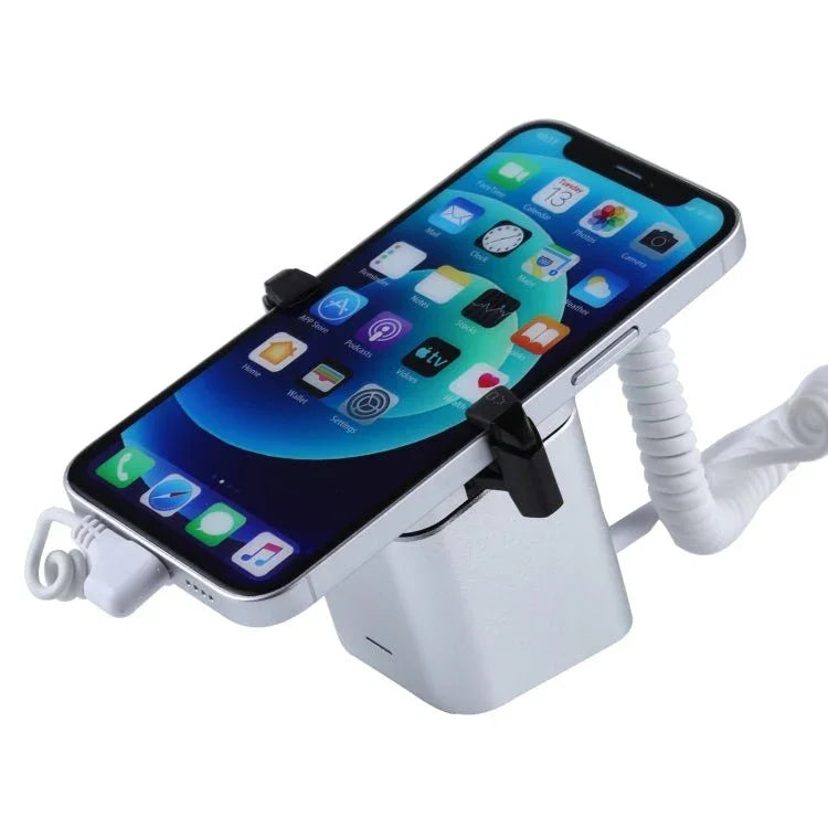Aluminum Shell Square - column Anti - theft Alarm Stand Security System Burglar Alarm / Anti - theft Alarm Display Holder for iPhone & iPod with 8 - Pin Port - Trustpick