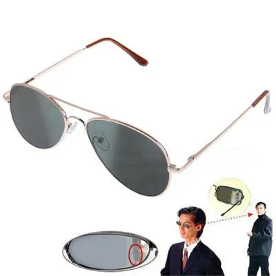 Anti - Track UV Protection Reflex Sunglasses Side Mirror with Protective Box - Trustpick