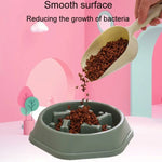 Bone Shape Dog Slow Food Bowl Dog Food Pot Pet Feeder - Trustpick