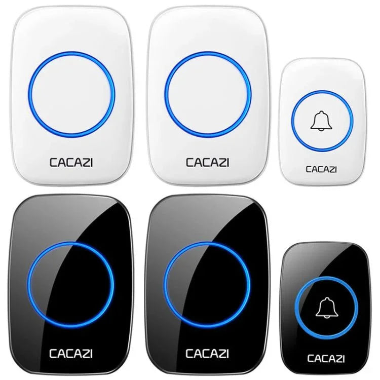 CACAZI A10DC 1 To 2 Battery Type Home Smart Waterproof Electronic Wireless Doorbell - Trustpick