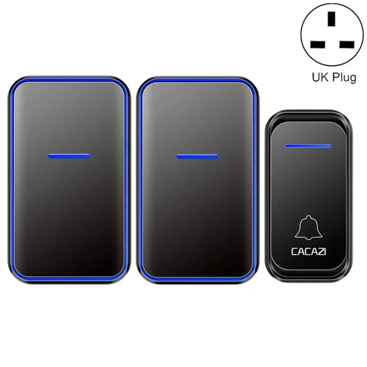 CACAZI A68 - 2 One to Two Wireless Remote Control Electronic Doorbell Home Smart Digital Wireless Doorbell - Trustpick
