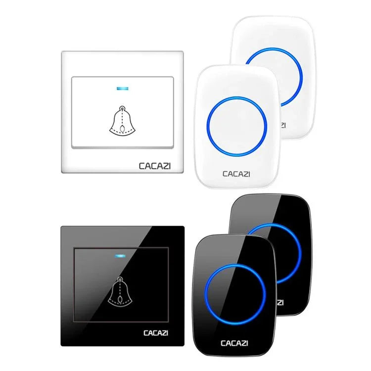 CACAZI H10 1 For 2 Home Wireless Music Doorbell without Battery - Trustpick