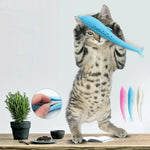 Catnip Cat Teeth Cleaning Silicone Dolphin Toy - Trustpick