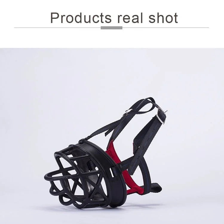 Dog Muzzle Prevent Biting Chewing and Barking Allows Drinking and Panting, Size: 11.2*10.7*14.3cm - Trustpick