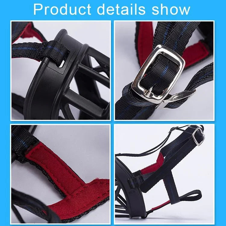 Dog Muzzle Prevent Biting Chewing and Barking Allows Drinking and Panting, Size: 11.2*10.7*14.3cm - Trustpick