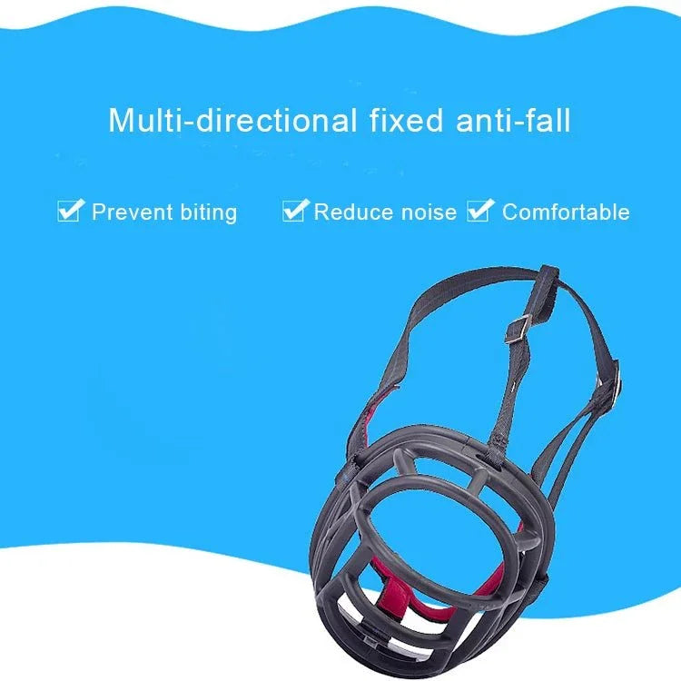 Dog Muzzle Prevent Biting Chewing and Barking Allows Drinking and Panting, Size: 11.2*10.7*14.3cm - Trustpick