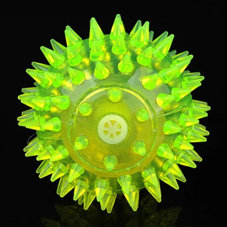 Dog Toy Balls for Pets Color Pet Flashing Ball Glowing Elastic Ball Dog Toy Ball Rubber Acoustic Mimo Bite Toys , Small Size,Random Color Shape Delivery - Trustpick