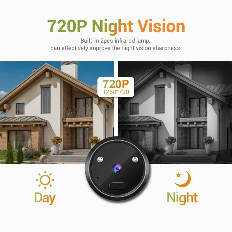 ESCAM C22 2.4 inch Screen Digital Door Viewer, Support Night Vision, TF Card, Take Photos and Video - Trustpick