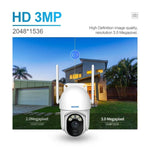 ESCAM QF103 3MP Cloud Storage PT WIFI PIR Alarm IP Camera with Solar Panel Battery Support Full Color Night Vision & Two Way Audio - Trustpick
