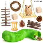 Hamster Toy Pet Rabbit Guinea Pig Parrot Play Grinding Wood Toys - Trustpick